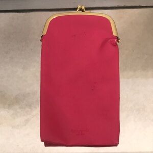 Kate Spade Pink leather case for glasses